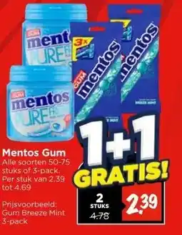 Vomar Voordeelmarkt Mentos Gum aanbieding