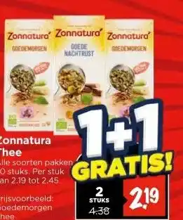 Vomar Voordeelmarkt Zonnatura Thee aanbieding