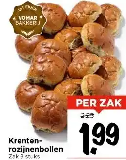 Vomar Voordeelmarkt Krenten- rozijnenbollen aanbieding