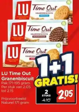 Vomar Voordeelmarkt LU Time Out Granenbiscuit aanbieding