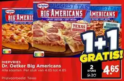 Vomar Voordeelmarkt DIEPVRIES Dr. Oetker Big Americans aanbieding