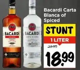 Vomar Voordeelmarkt Bacardi Carta Blanca of Spiced aanbieding