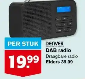 Hoogvliet DAB radio aanbieding