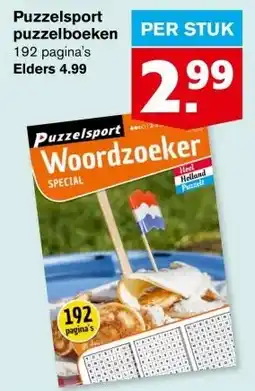 Hoogvliet Puzzelsport puzzelboeken aanbieding