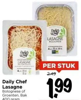 Vomar Voordeelmarkt Daily Chef Lasagne aanbieding