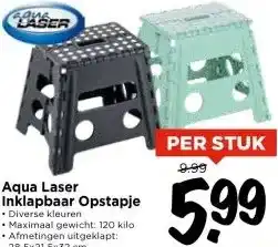 Vomar Voordeelmarkt Aqua Laser Inklapbaar Opstapje aanbieding