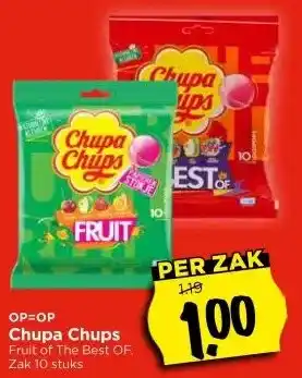 Vomar Voordeelmarkt Chupa Chups Fruit of The Best OF aanbieding