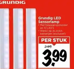 Vomar Voordeelmarkt Grundig LED Sensorlamp aanbieding