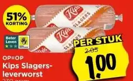 Vomar Voordeelmarkt Kips Slagers- leverworst 230 gram aanbieding