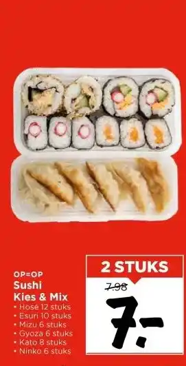 Vomar Voordeelmarkt Sushi Kies & Mix aanbieding