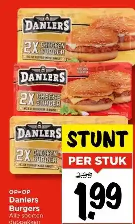 Vomar Voordeelmarkt Danlers Burgers aanbieding