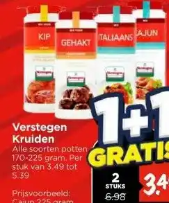 Vomar Voordeelmarkt Verstegen Kruiden aanbieding