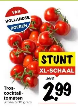 Vomar Voordeelmarkt Tros- cocktail- tomaten aanbieding