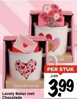 Vomar Voordeelmarkt Lovely Beker met Chocolade aanbieding