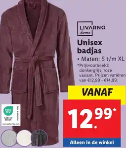 Lidl LIVARNO home Unisex badjas aanbieding