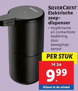 Lidl SILVERCREST Elektrische zeepdispenser aanbieding