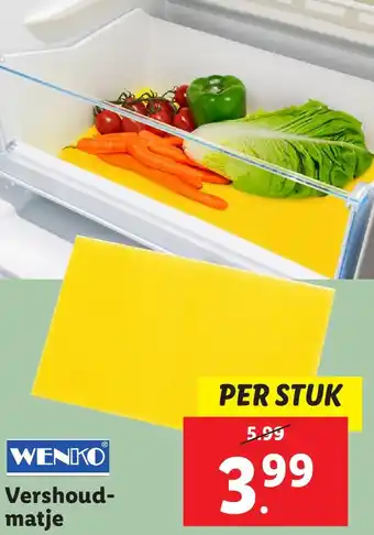 Lidl WENKO Vershoud-matje aanbieding