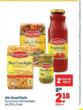 Makro Alle grand'italia 350 gram aanbieding