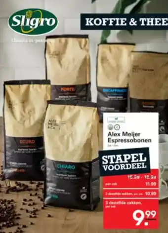 Sligro Sligro Alex Meijer Espressobonen aanbieding