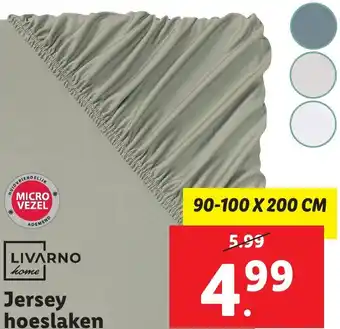 Lidl LIVARNO home Jersey hoeslaken aanbieding