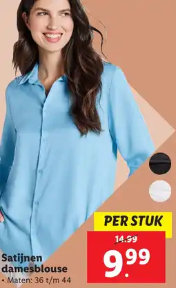 Lidl Satijnen damesblouse aanbieding