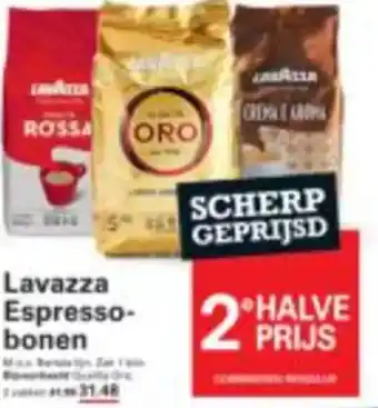 Sligro Lavazza espresso bonen aanbieding