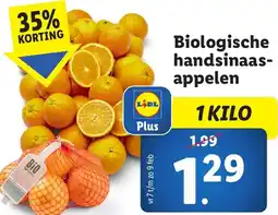 Lidl Biologische handsinaasappels aanbieding