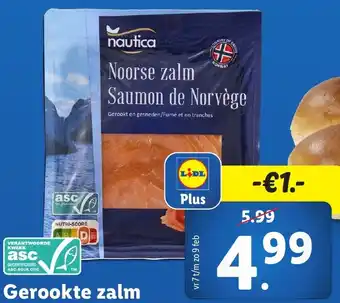 Lidl Gerookte zalm aanbieding