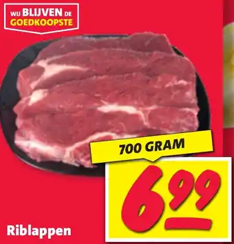 Nettorama Riblappen aanbieding