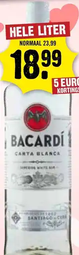 Dirck 3 Bacardi carta blanca aanbieding