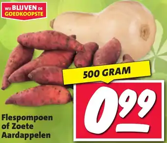 Nettorama Flespompoen of Zoete Aardappelen aanbieding