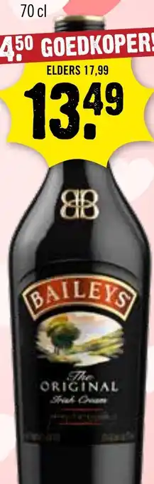 Dirck 3 Baileys the original Irish cream aanbieding