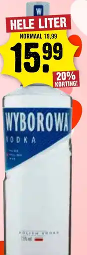 Dirck 3 Wyborowa vodka aanbieding