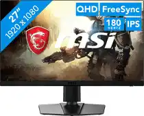 Bol.com MSI G272QPF E2 - QHD Gaming Monitor - Rapid IPS - 180hz - 27 Inch aanbieding