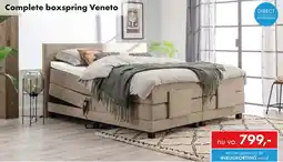 Woonsquare Veneto boxspring taupe aanbieding