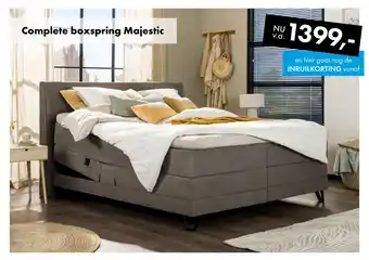 Woonsquare Majestic boxspring aanbieding