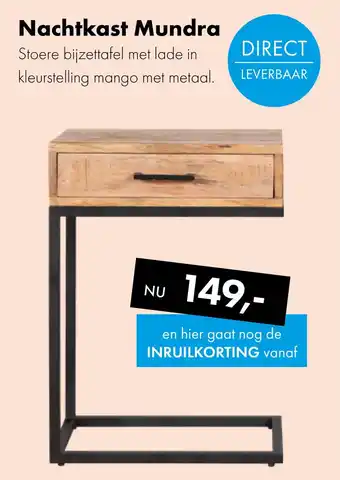 Woonsquare Mundra bijzettafel aanbieding