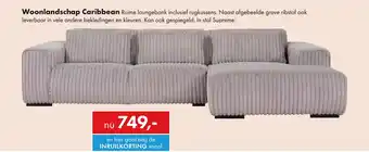 Woonsquare Caribbean loungebank grijs aanbieding