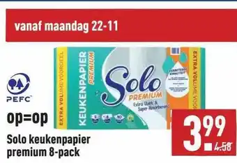 ALDI Solo Keukenpapier Premium 8-Pack aanbieding