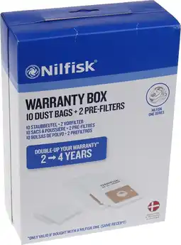 Bol.com NILFISK - STOFZUIGERZAK NEO WARRANTY - 10 ST. + 2 FILTER - 42000600 aanbieding