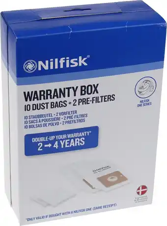 Bol.com NILFISK - STOFZUIGERZAK NEO WARRANTY - 10 ST. + 2 FILTER - 42000600 aanbieding