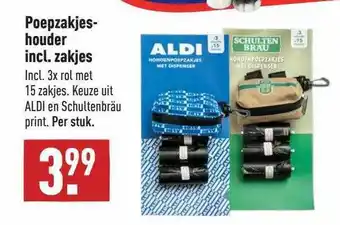 ALDI Poepzakjeshouder Incl. Zakjes aanbieding