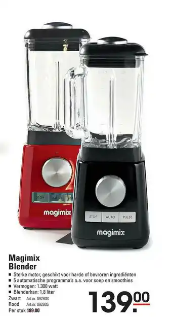 Sligro Magimix Blender aanbieding