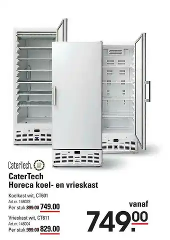 Sligro CaterTech Horeca Koel- En Vrieskast aanbieding