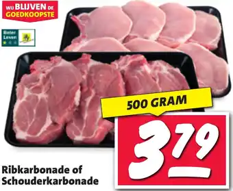 Nettorama Ribkarbonade of Schouderkarbonade aanbieding