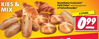 Nettorama Roomboter Croissants Petit Pains of Kaiserbroodjes aanbieding