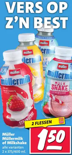 Nettorama Müller Müllermilk of Milkshake aanbieding