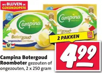 Nettorama Campina Botergoud Roomboter aanbieding