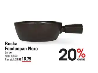 Sligro Boska Fonduepan Nero 20% Korting aanbieding