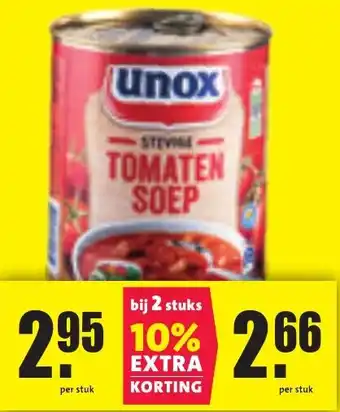 Nettorama Unox tomaten soep aanbieding